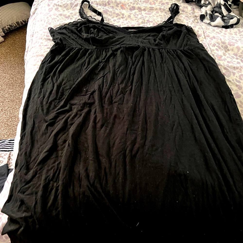 NWOT Lace trim Maxi sleep dress